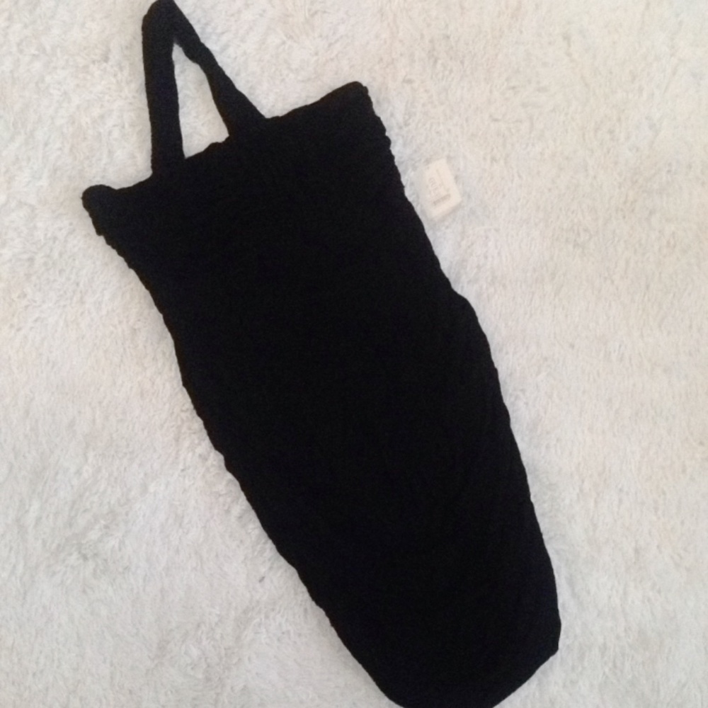 Y2K Guess black ruched one shoulder dress
